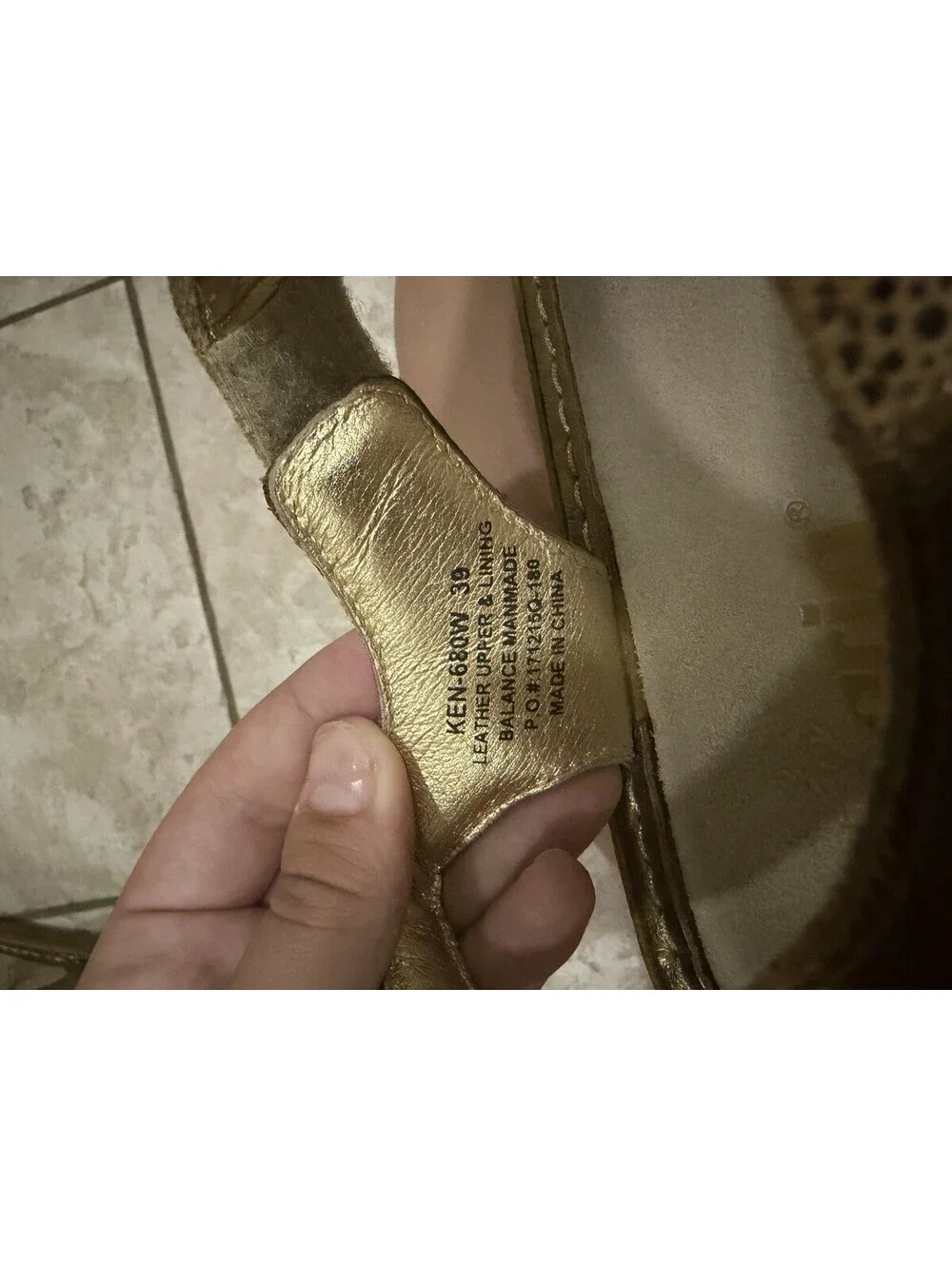 Alegria Gold Sandals Size 39